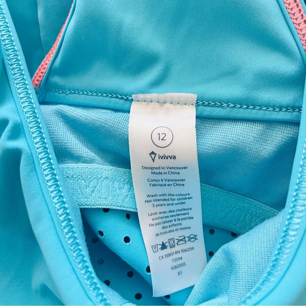 Ivivva by Lululemon Girls Game Love Tennis Athletic Dress - Blue